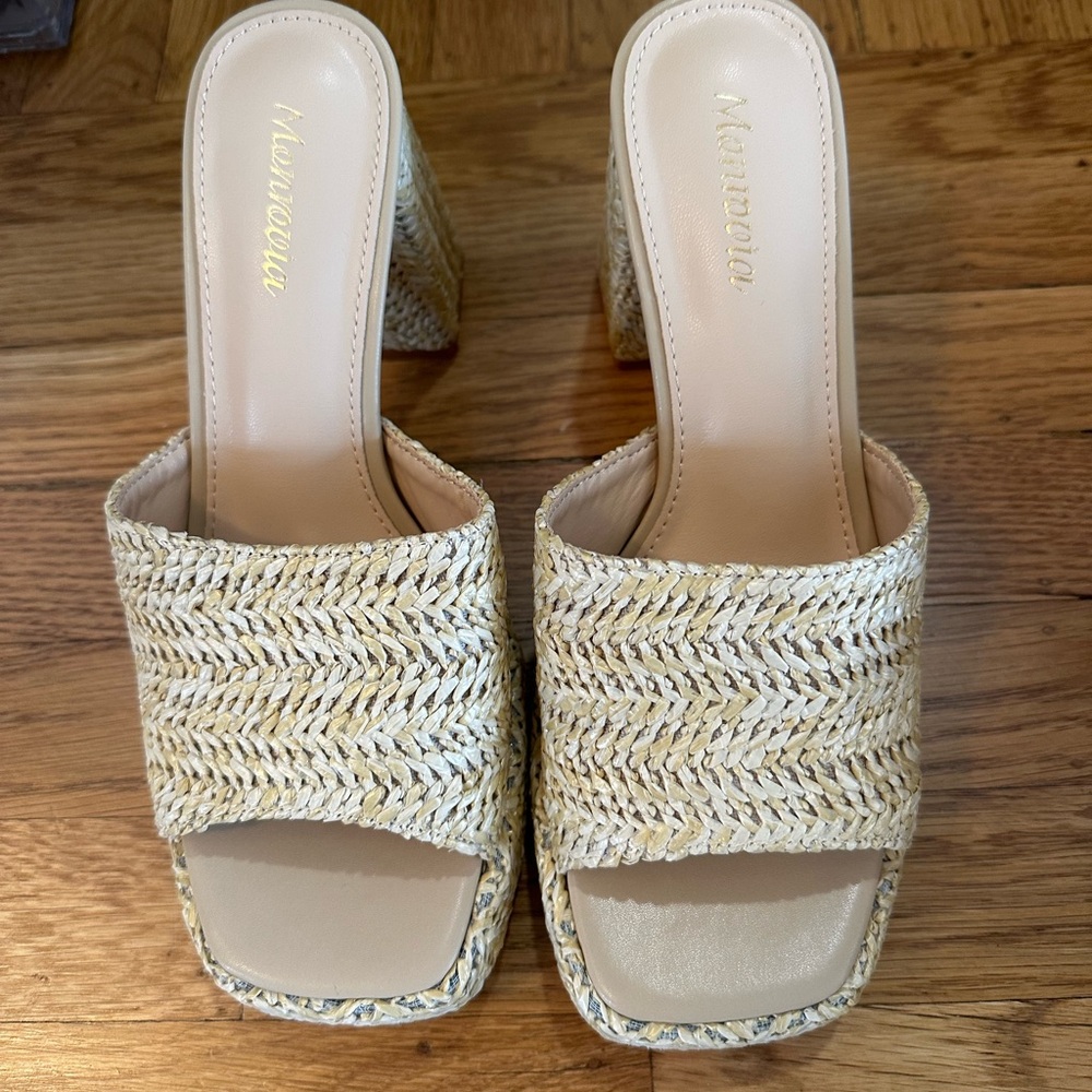 Rattan/Woven Heels